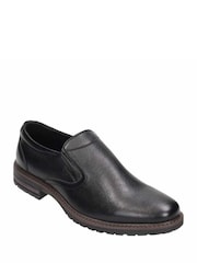 Novo Black Nate Smart Casual Slip On Shoes - Image 3 of 3