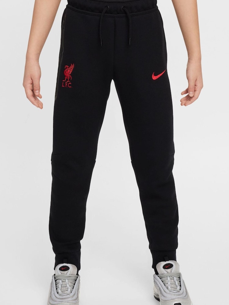 Nike Black Liverpool FC Tech Fleece Joggers - Image 1 of 8