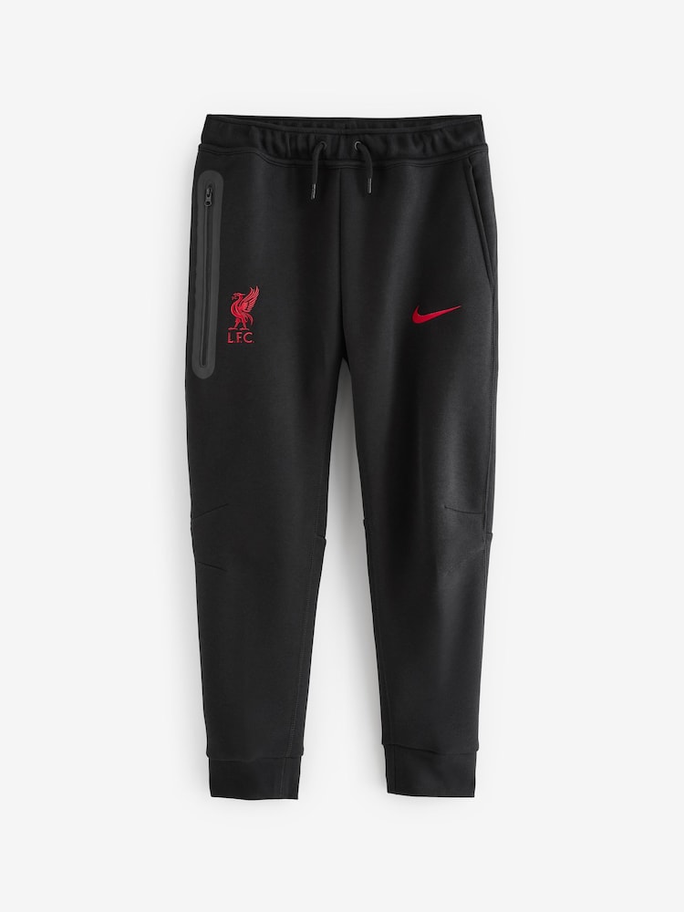 Nike Black Liverpool FC Tech Fleece Joggers - Image 8 of 8