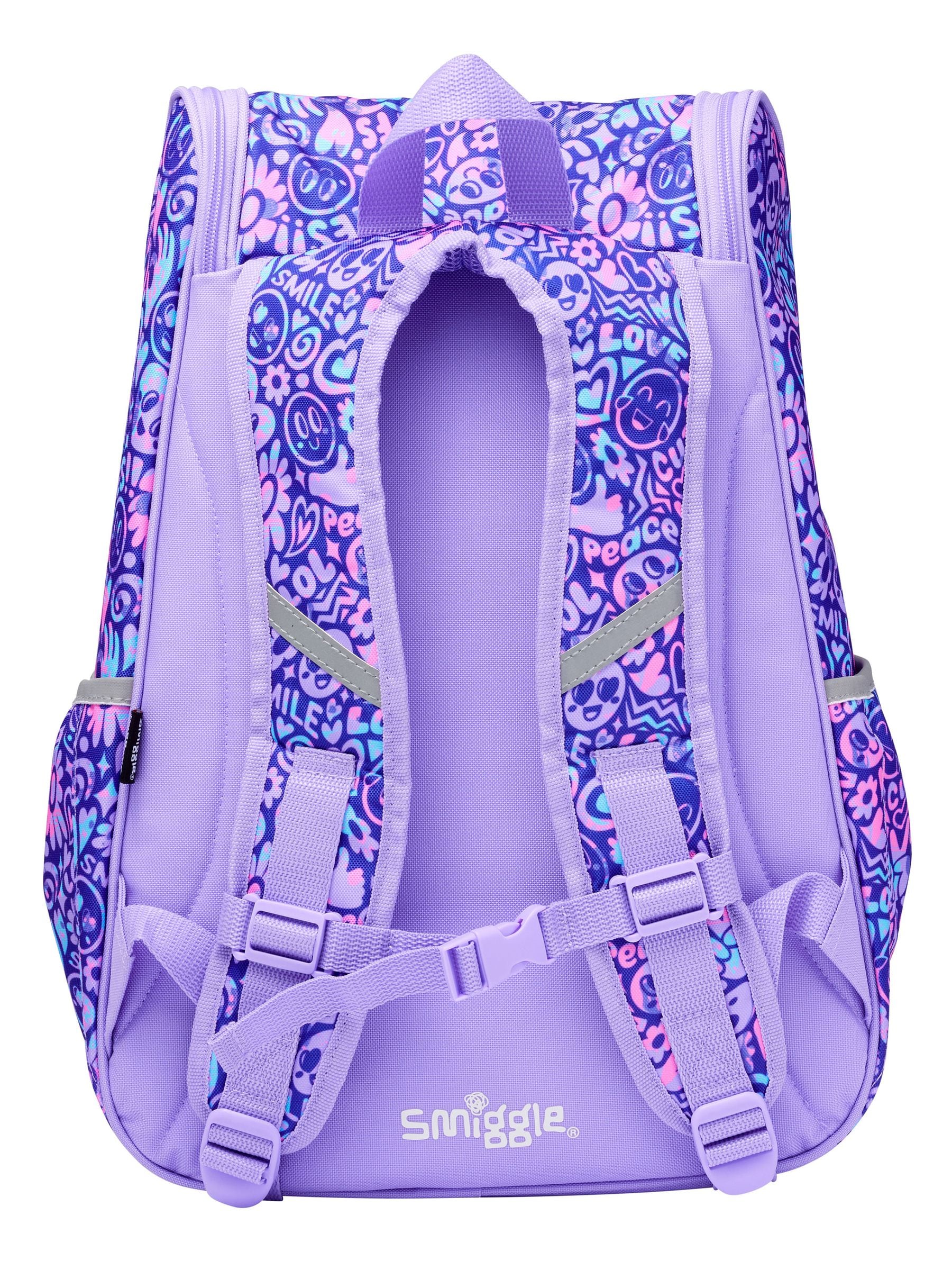 Smiggle backpack purple online