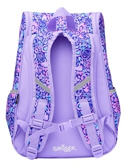 Smiggle Purple Vivid Access Backpack with Reflective Tape - Image 2 of 3