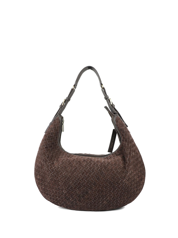 Jones Bootmaker Brown Ysabelle Leather Slouch Bag - Image 2 of 7