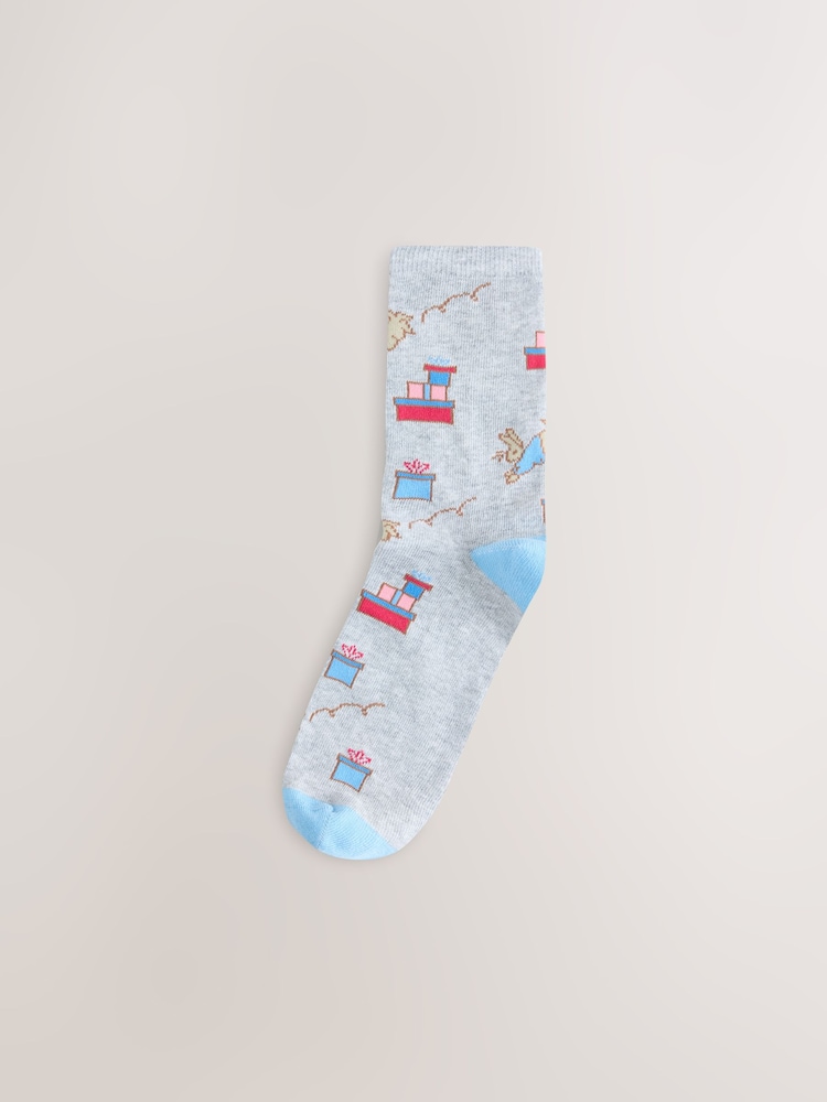 Christmas Peter Rabbit Licensed Ankle Socks 4 Pack - Image 2 of 7 Christmas Peter Rabbit Licensed Ankle Socks 4 Pack - Image 2 of 7
