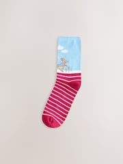 Christmas Peter Rabbit Licensed Ankle Socks 4 Pack - Image 4 of 7