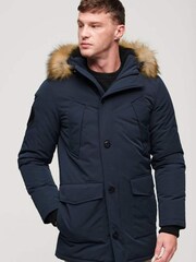 Парка с капюшоном из искусственного меха Superdry Everest - Изображение 1 из 6