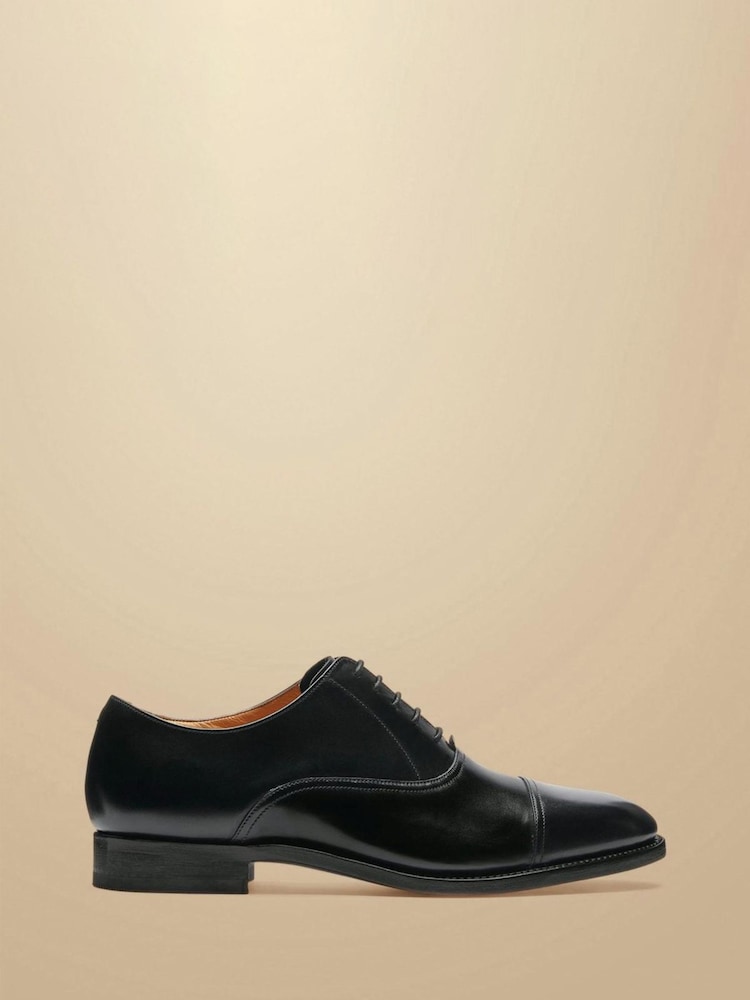 Charles Tyrwhitt Black Leather Oxford Shoes - 5суретінің 1 суреті