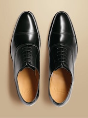 Charles Tyrwhitt Black Leather Oxford Shoes - 5суретінің 2 суреті