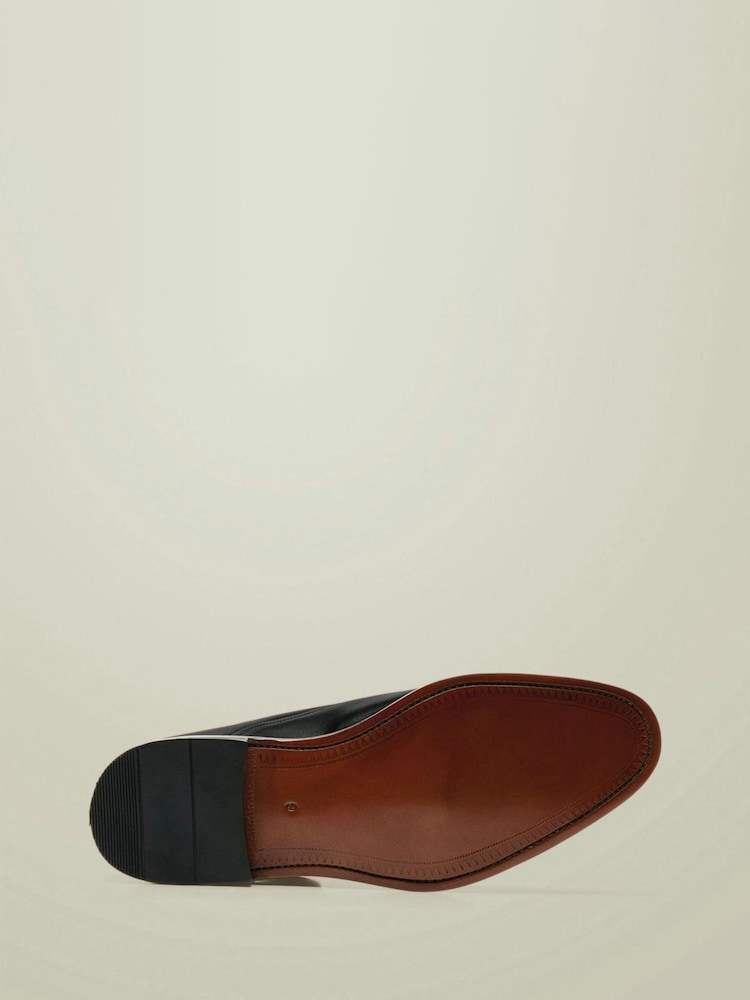 Charles Tyrwhitt Black Leather Oxford Shoes - 5суретінің 5 суреті
