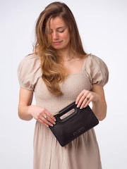 Pure Luxuries London Esher Leather Clutch Bag - Image 1 of 6