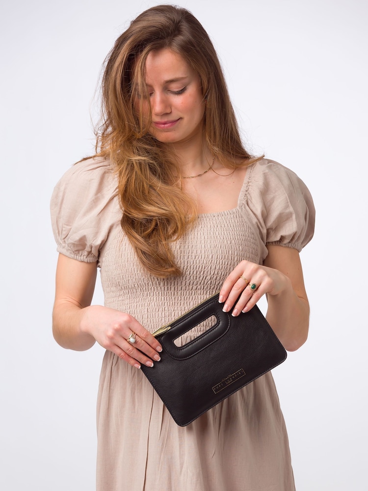 Pure Luxuries London Esher Leather Clutch Bag - Image 1 of 6