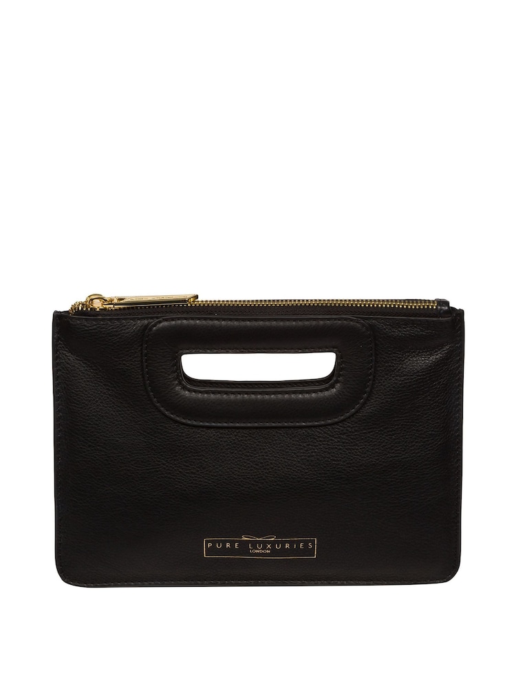 Pure Luxuries London Esher Leather Clutch Bag - Image 3 of 6