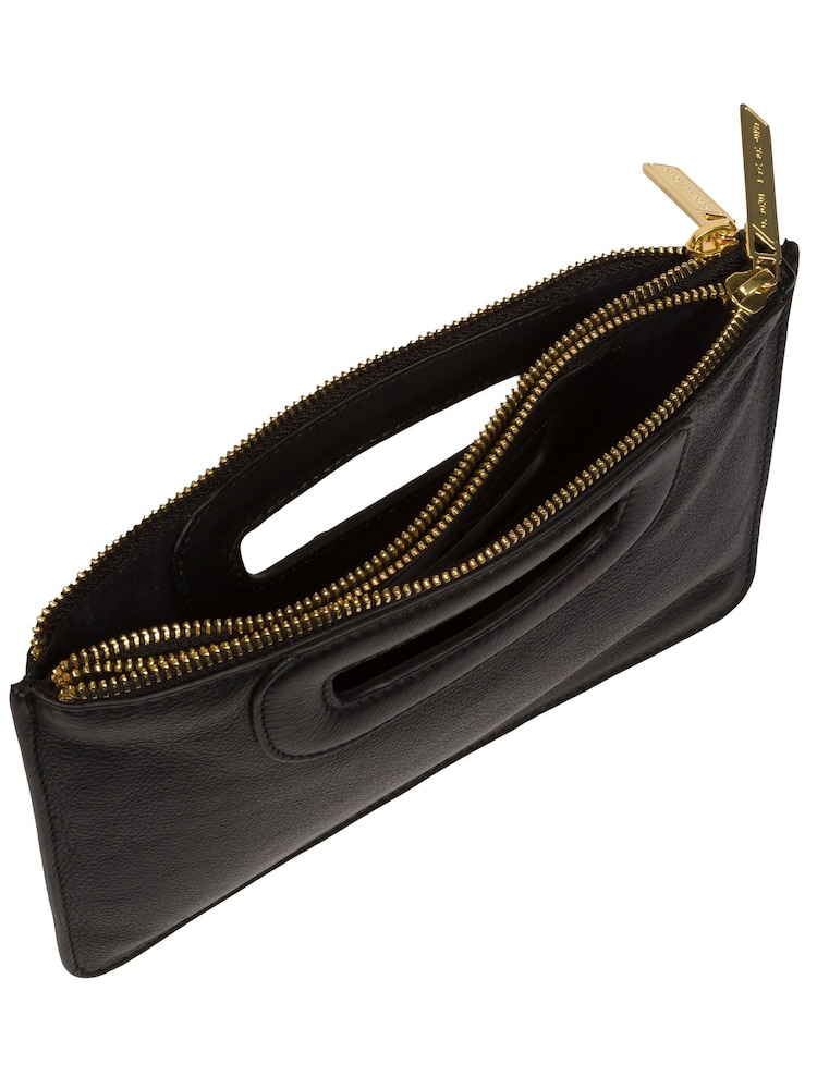 Pure Luxuries London Esher Leather Clutch Bag - Image 5 of 6