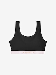 Black Sparkle Elastic Scoop Crop Top 3 Pack (5-16yrs) - Image 3 of 5