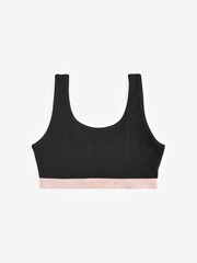 Black Sparkle Elastic Scoop Crop Top 3 Pack (5-16yrs) - Image 4 of 5