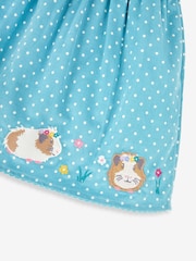JoJo Maman Bébé Duck Egg Blue Guinea Pig Girls' Appliqué Cord Dress - Image 5 of 5