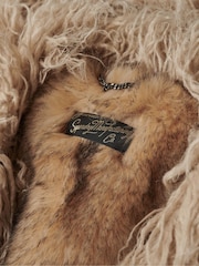 Удлиненная куртка из искусственного меха Superdry - Изображение 10 из 10