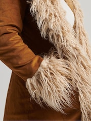 Удлиненная куртка из искусственного меха Superdry - Изображение 6 из 10