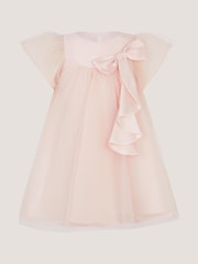 Monsoon Baby Winnie Satin Bow Party Dress - Bild 1 von 3