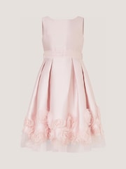 Monsoon Pink Appliqué Rose Party Dress - Image 2 of 3