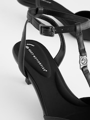 Black Regular/Wide Fit Forever Comfort® With Motionflex Hardware T Bar Kitten Heels - Image 9 of 9