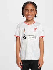 Nike White Kids Liverpool Replica Football Kit - Image 7 of 15