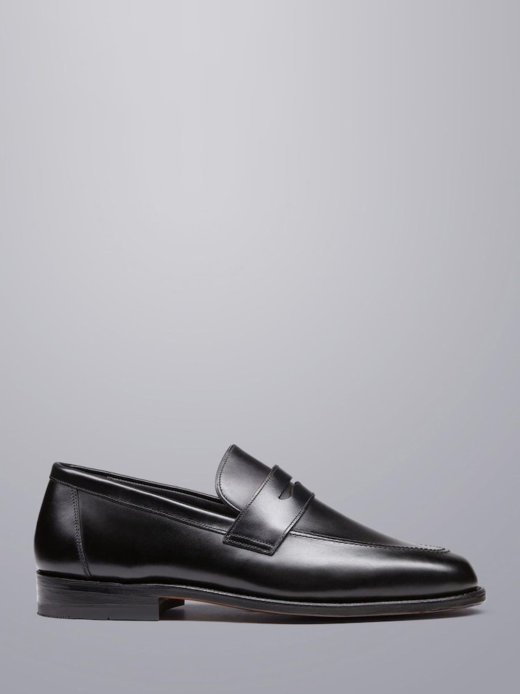 Charles Tyrwhitt Black Black Leather Penny Loafer - Image 1 of 4 Charles Tyrwhitt Black Black Leather Penny Loafer - Image 1 of 4