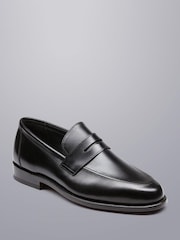 Charles Tyrwhitt Black Black Leather Penny Loafer - Image 2 of 4