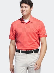 adidas Golf Orange Ultimate365 Textured Polo Shirt - Image 1 of 7
