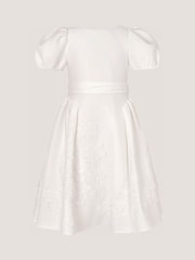 Monsoon Cream Puff Sleeve Floral Embellished Party Dress - Image 2 of 3