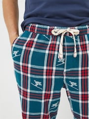 FatFace Green Ski Jacquard Pyjama Trousers - Image 3 of 4