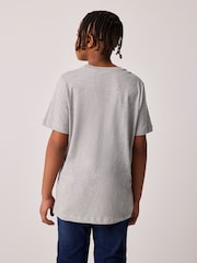 Nike Grey Marl HBR Logo 100% Cotton T-Shirt - Image 3 of 4