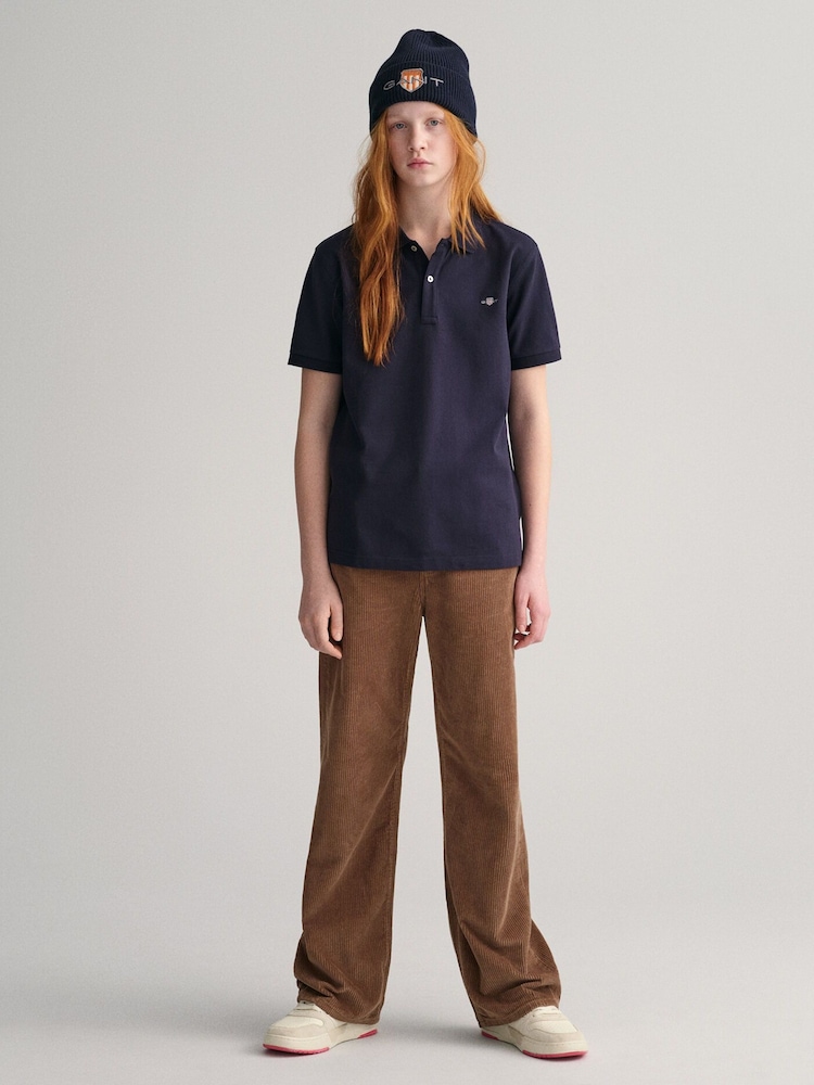 GANT Blue Shield Logo 100% Cotton Polo Shirt - Image 1 of 4