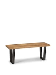 Julian Bowen Oak Brooklyn Oak Bench - Image 2 of 4