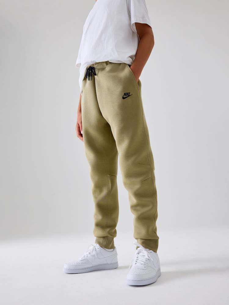 Nike Neutral Olive Green Tech Fleece Joggers - Image 2 of 8