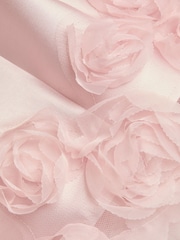 Monsoon Pink Baby Appliqué Rose Party Dress - Image 3 of 3