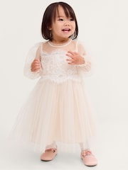 Monsoon Baby Paige Blonde Festkjole - Billede 1 af 3
