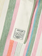 Joules Kids' Burnham Multi Stripe Funnel Neck Sweatshirt - Image 10 of 12