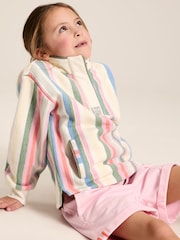 Joules Kids' Burnham Multi Stripe Funnel Neck Sweatshirt - Image 2 of 12