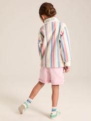 Joules Kids' Burnham Multi Stripe Funnel Neck Sweatshirt - Image 3 of 12