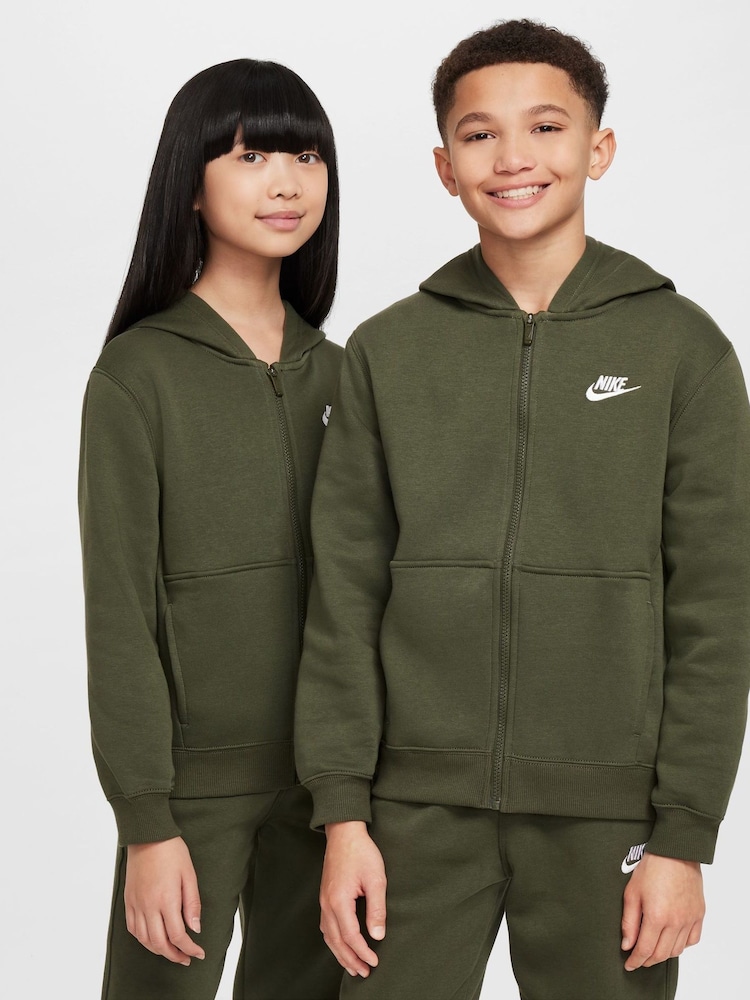 Nike Cargo Khaki Club Fleece Tracksuit - Image 5 of 11