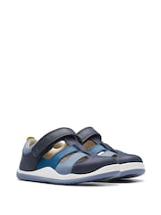 Clarks Blue Combi Noodle Sun Sandals - Image 4 of 7