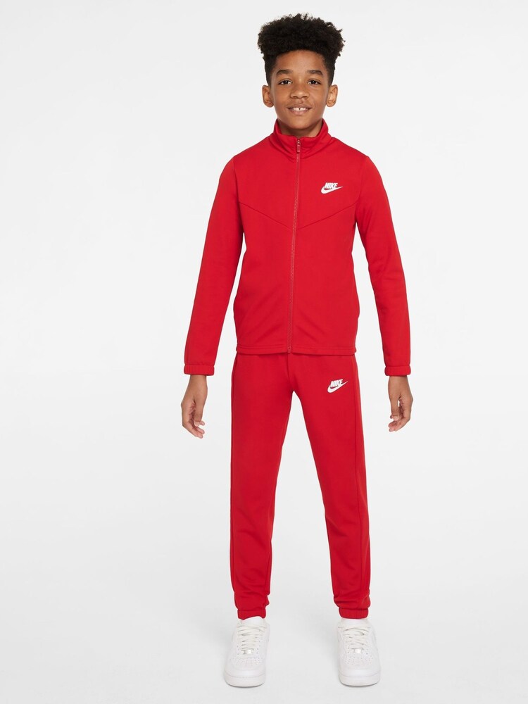 Nike Red Poly Tracksuit - Image 1 of 11