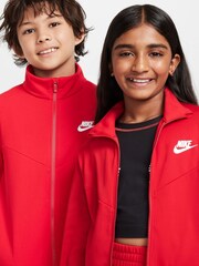 Nike Red Poly Tracksuit - Image 4 of 11