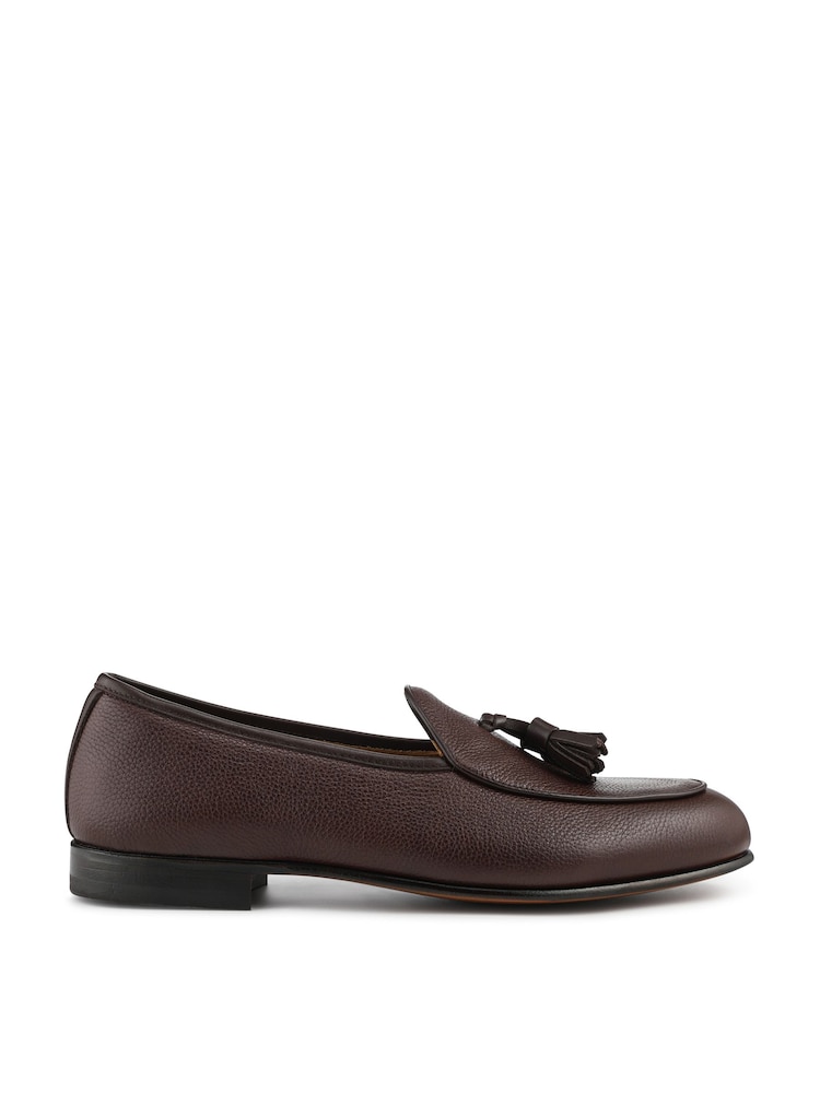 Marrón - Mocasines de vestir de piel con borlas Camillo de Jones Bootmaker - Imagen 1 de 5