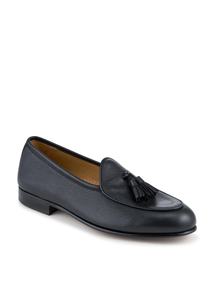 Negro - Mocasines de vestir de piel con borlas Camillo de Jones Bootmaker - Imagen 2 de 5