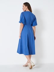Crew Clothing Company Blue Shirt Dress - Image 2 of 5