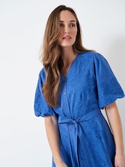 Crew Clothing Company Blue Shirt Dress - Image 4 of 5