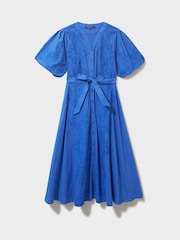Crew Clothing Company Blue Shirt Dress - Image 5 of 5