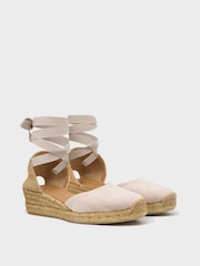 Crew Clothing Ankle Tie Espadrille Wedges - Εικόνα 3 από 4