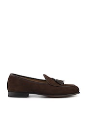 Ante marrón - Mocasines de vestir de piel con borlas Camillo de Jones Bootmaker - Imagen 1 de 5